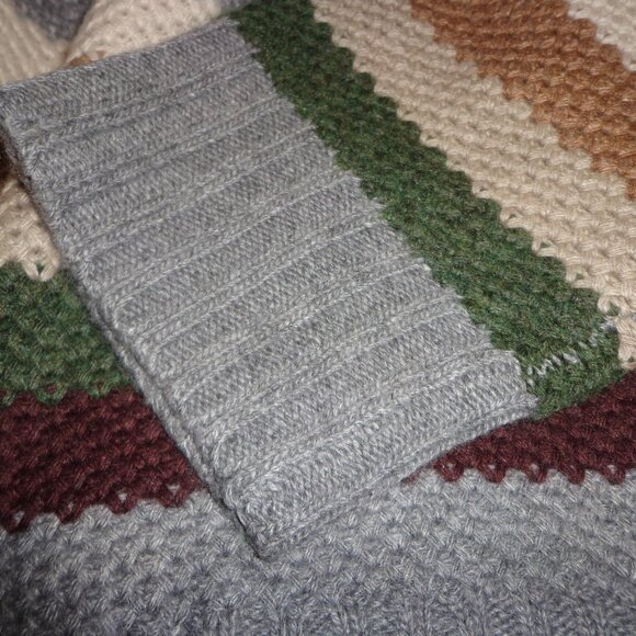 NWT Krimson Klover Jill Sweater L Turtleneck Stripes Merino Wool/Alpaca - Picture 7 of 16